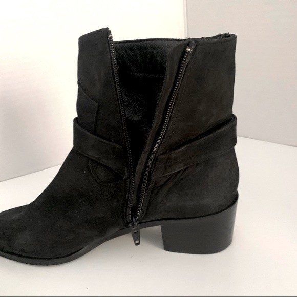 Avellini genuine suede Made in Italy ankle boots block heeled booties 39 size 9 - Picture 6 of 9